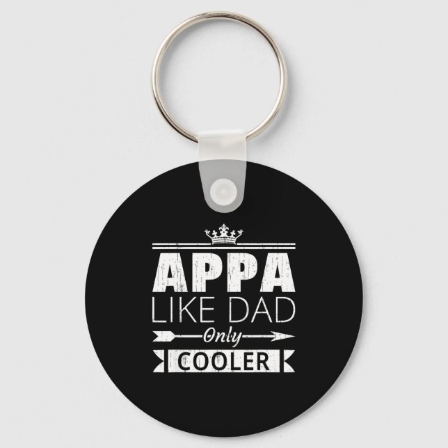 Chaveiro Appa Cooler Funny Korean Dad Father's Day Quote  (Frente)