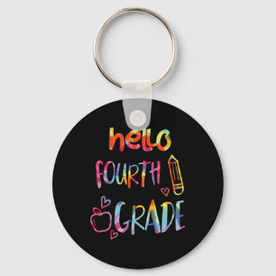 Chaveiro Apple Hello 4º ano 1º dia da escola T