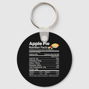 Chaveiro Apple Pie Nutrition Fala Divertido Graças Christm