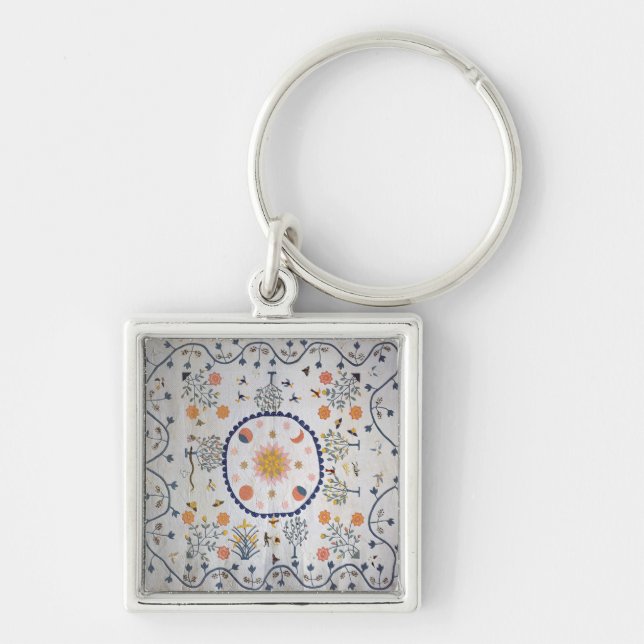 Chaveiro Applique a edredão com Sun, lua, estrelas (Frente)