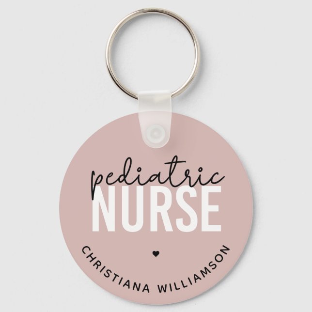 Chaveiro Apreciação de Enfermeiros Pediátricos Personalizad (Frente)