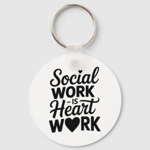 Chaveiro Apreciação do Assistente Social Msw Escola Clínica