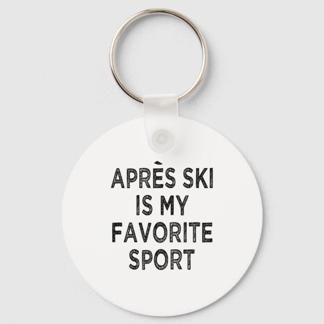 Chaveiro Apres ski é meu esporte favorito  (Frente)
