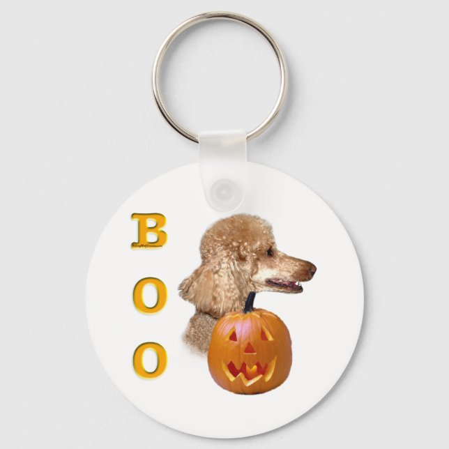 Chaveiro Apricot Coated Poodle Boo (Frente)