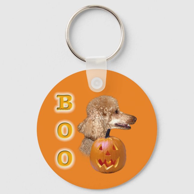 Chaveiro Apricot Coated Poodle Boo (Frente)