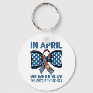 Chaveiro April Blue Outfit Para Sensibilizar O Autismo E Su