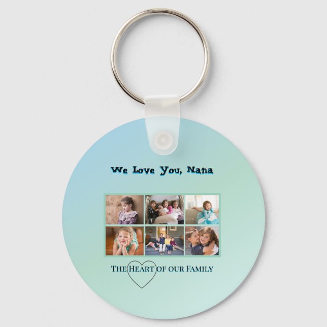 Chaveiro Aqua Blue 6-Photo Nana Tribute (Frente)