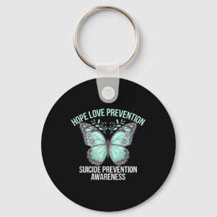 Chaveiro Aqua Butterfly Arte Espalhando A Prevenção Suicida