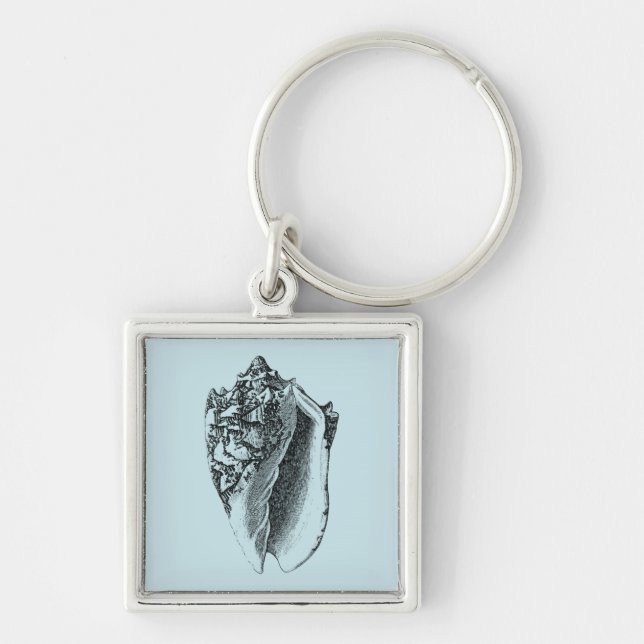 Chaveiro Aqua Conch Shell (Frente)
