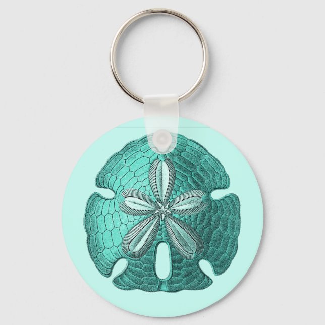 Chaveiro Aqua Sand Dollar (Frente)