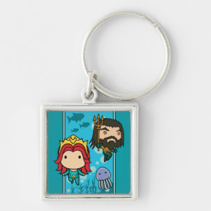Chaveiro Aquaman   Chibi Mera & Aquaman Undersea Graphic