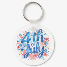 Aquarela 4 de Julho Patriótica