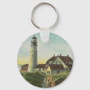 Chaveiro Aquarela da Luz de Portland Head