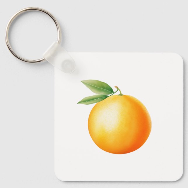 Chaveiro Aquarela Laranja (Frente)