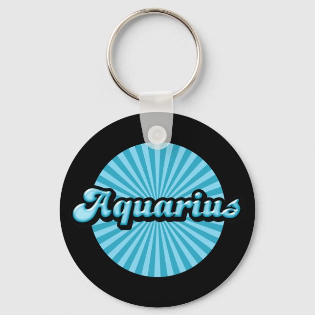 Chaveiro Aquário Zodiac Retroativo (Frente)