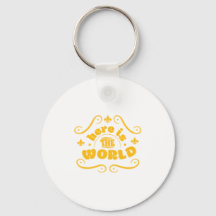 Chaveiro Aqui está o mundo