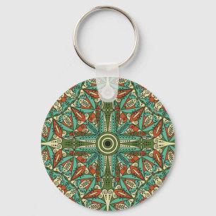 Chaveiro Árabe étnico colorido: Ornamento venenoso