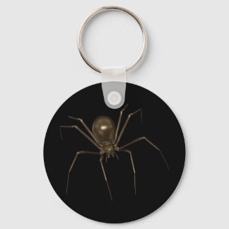 Chaveiro Aranha 3D Marrom-Grande