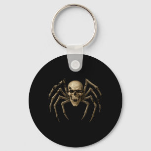 Chaveiro Aranha de Crânio Assustador - Traje de Halloween G