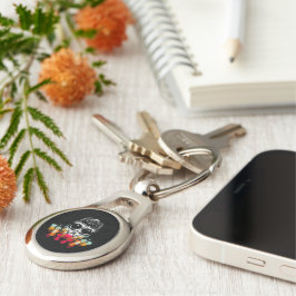 Chaveiro Aranha Fofo do Outono com Chapéu de Gota de Orvalh