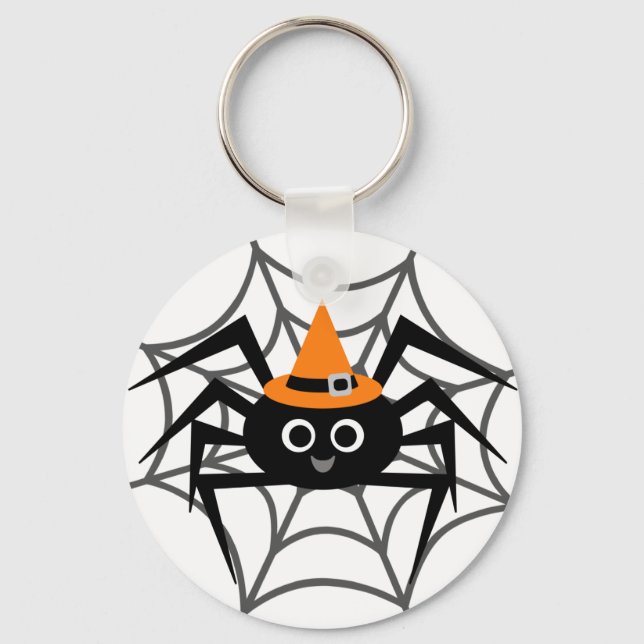 Chaveiro Aranha Halloween em Camisetas e presentes na Web (Frente)