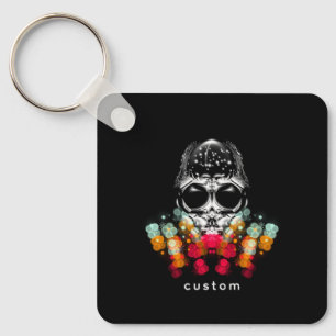 Chaveiro Aranha-queda-branca com chapéu de Dewdrop