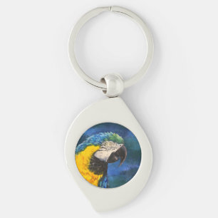 Chaveiro Arara azul e amarela Papagaio