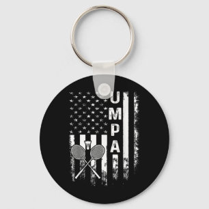 Chaveiro Árbitro de Badminton Bandeira Americana Natal Vint