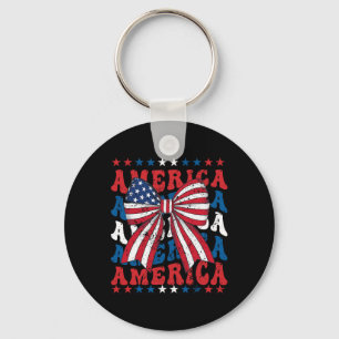 Chaveiro Arco Americano de Coquetes Patriótico dos Estados 