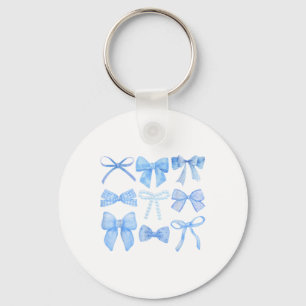 Chaveiro Arco Azul E Fita Meninas Gráficas Cudas, Fita, Moç