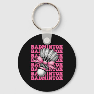 Chaveiro Arco de Badminton Jogadora Shuttle Girl Mãe Pin