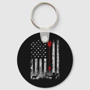 Chaveiro Arco De Bandeira Americano Caçando Design Patrióti