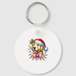 Chaveiro Arco de Coquetes de Cachorro de Retriever ouro Mat