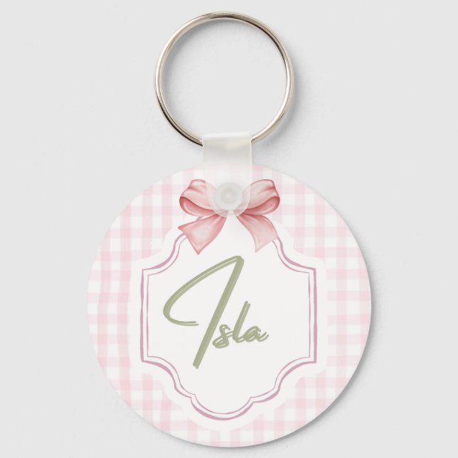 Chaveiro Arco de Enfermeira Isla Baby Girl Personalizado (Frente)