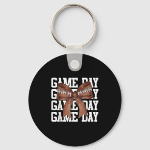 Chaveiro Arco de futebol do dia de jogo bonito amava mamãe