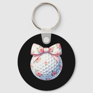Chaveiro Arco Floral Coquete Bola de Golfe Golfe Jogador de