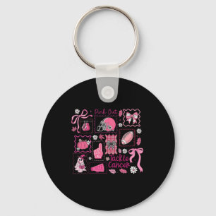 Chaveiro Arco Ha De Pegada Do Cancer Da Mama, Pink Out
