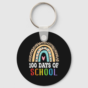 Chaveiro Arco-Íris 100 Dias De Professora Menina Colorido