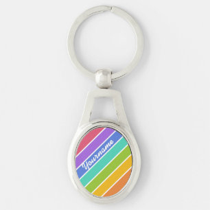Chaveiro Arco-Íris Cores correntes de chaves personalizadas