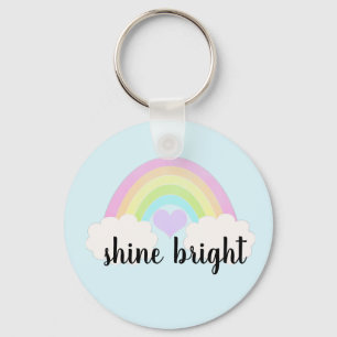 Chaveiro Arco-Íris de Pastel Brilhante