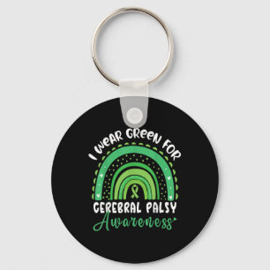 Chaveiro Arco-Íris Em Março Vestimos Cerebral Verde Palsy A