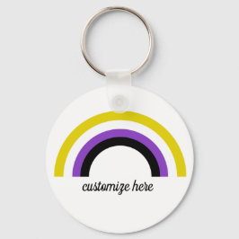 Chaveiro Arco-Íris Não Binário