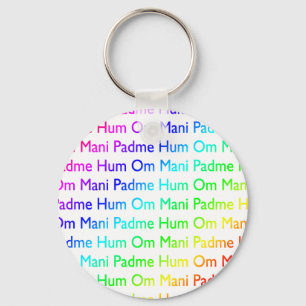 Chaveiro Arco-Íris Om Mani Padme Hum