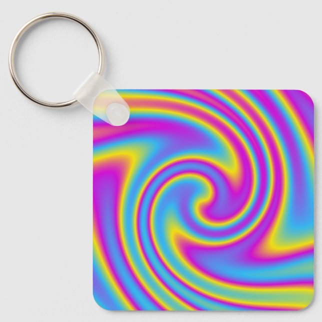Chaveiro arco-íris ondulado (Frente)