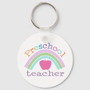 Chaveiro Arco-íris pré-escolar do professor