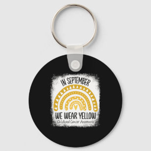 Chaveiro Arco-Íris setembro Vestimos Cancer Amarelo