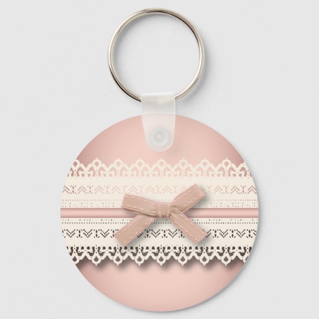 Chaveiro Arco rosa-rosa-rosa branco-girino da princesa Kawa (Frente)