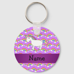 Chaveiro Arcos-íris conhecidos personalizados do roxo do