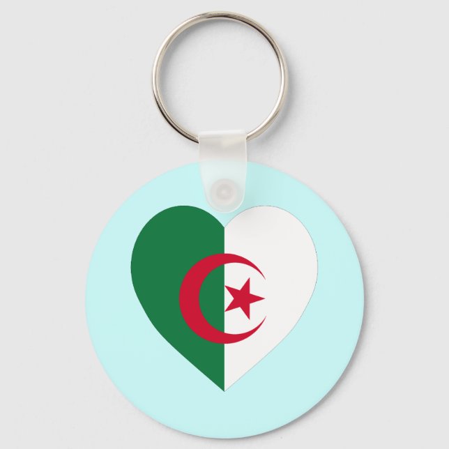 Chaveiro Argélia Flag Heart (Frente)