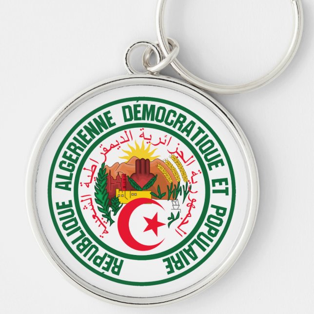 Chaveiro Argélia Round Emblem (Frente)